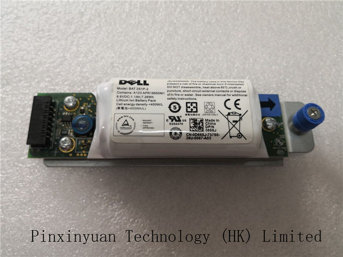 7.3Wh bateria do controlador da invasão do BASTÃO 2S1P-2 Dell para DM 3200i 3220i 0D668J 1100mAh 6.6V de PowerVault