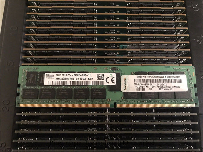 módulo da memória do servidor de 768GB 24x, registro 00NV205 46W0835 do Ram Ddr4 2Rx4 PC4-19200-2400T da CCE 32gb
