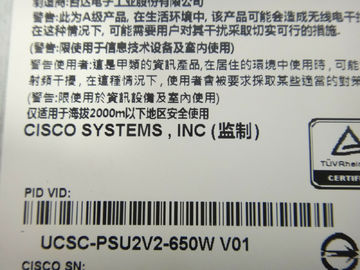 China C.A. da fonte de alimentação UCS 650w KMJ Cisco Ucsc-Psu2v2-650w V2 da fonte de alimentação do servidor dos servidores da série C fornecedor