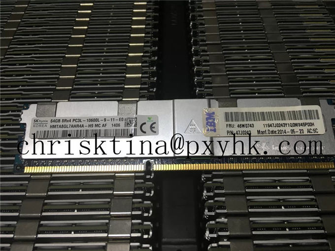 IBM de alta velocidade X3850 X6 46W0741 46W0743 8RX4 PC3L-10600L da memória da CCE 64gb