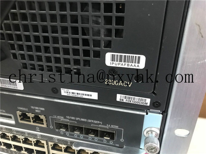 Fã da cremalheira do servidor do chassi de Cisco WS-C4506-E que refrigera WS-X45-SUP7-E 2x WS-X4748-UPOE+E 3x WS-X4648-RJ45V-E
