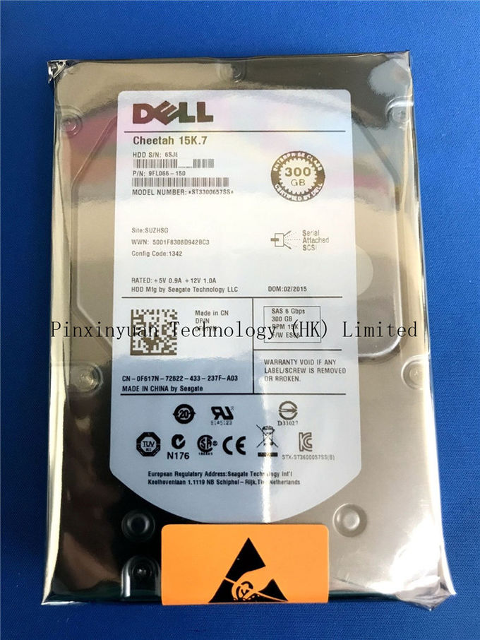 Chita 15.7K 300GB ST3300657SS 3,5" de Dell F617N Seagate disco rígido do SAS com a bandeja