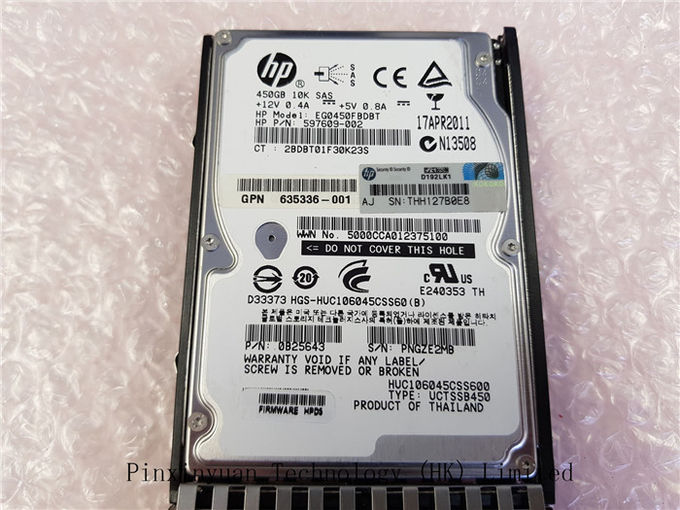 Movimentação de disco rígido 6G do servidor de HP EVA 450GB M6625 SFF SAS 10K AW612A 613921-001