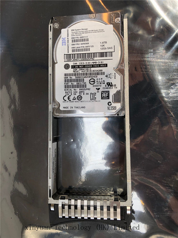 Movimentação de disco rígido do servidor 2076-AHF4/00RX908/00RY111, disco rígido do IBM 1.8TB 6G V7000 G2 10k Sata