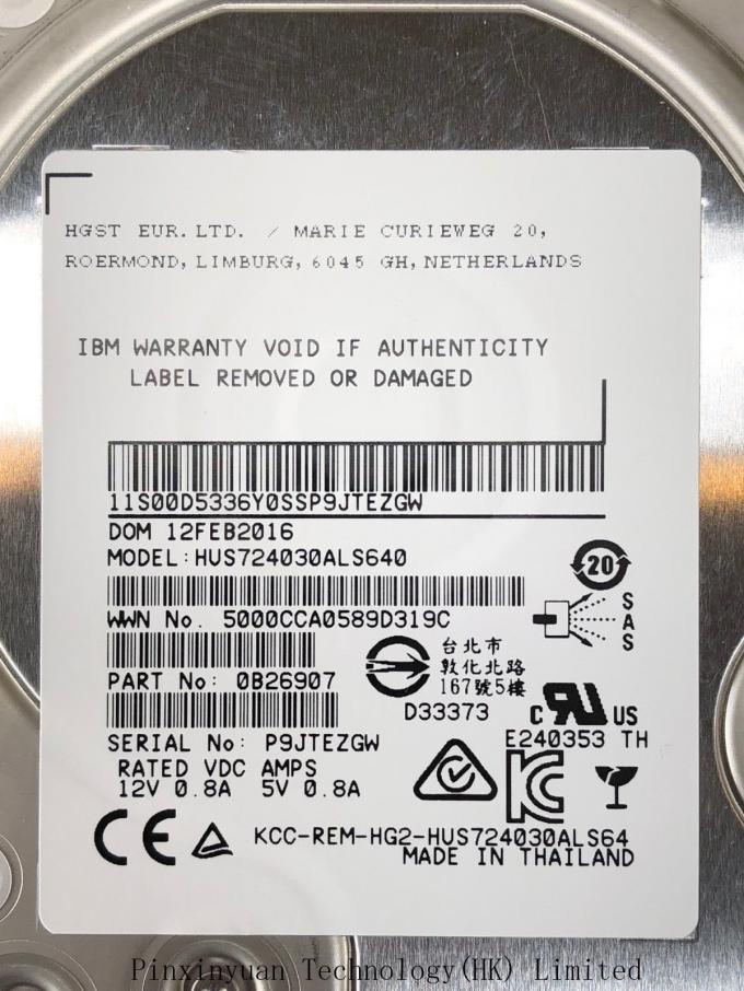 A unidade de disco do IBM 2076-3303 85Y6187 3TB 7.2K RPM para v7000 modela 112 212