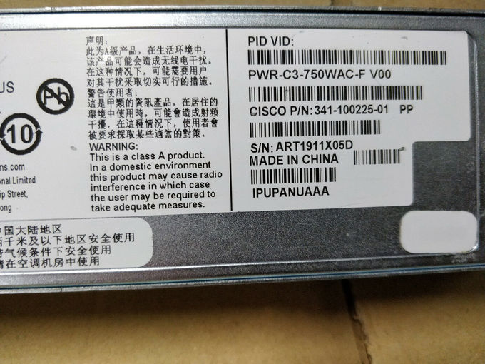 Interruptores 3650/3850/4500 de fonte de alimentação Cisco controlado router do servidor PWR-C3-750WAC-F