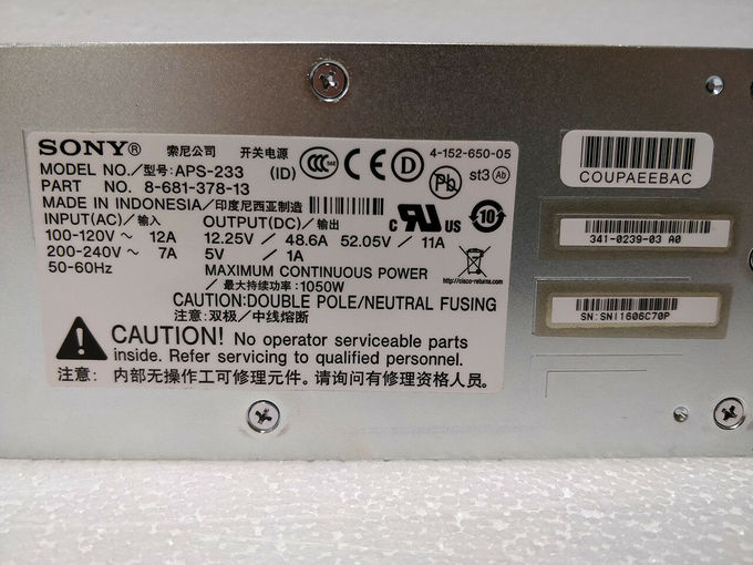 Obstrua dentro C.A. 100/240V Cisco 3925/3945 da fonte de alimentação do servidor da C.A. com poder sobre ethernet