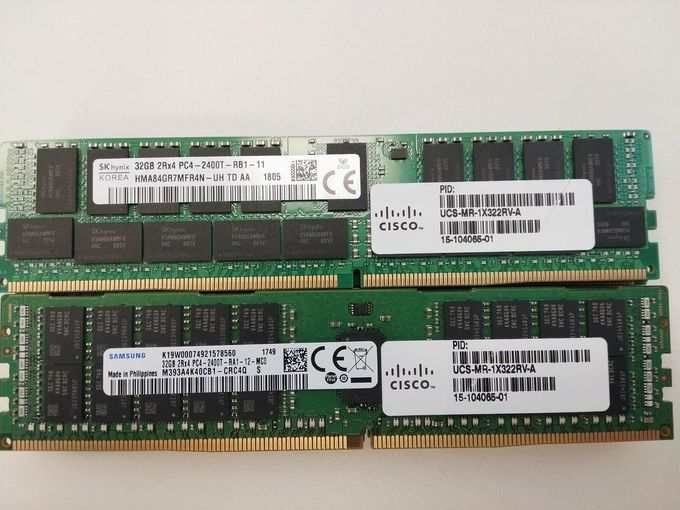 memória registrada PC4-19200 UCS-MR-1X322RV-A da CCE de 32GB DDR4-2400 para UCS B200 M4