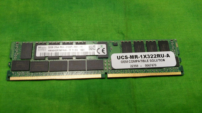 Memória 32GB 1.2V AMY Cisco UCS-MR-1X322RU-A da CCE de DDR4 2133MHz 2RX4 RDIMM PC4 17000